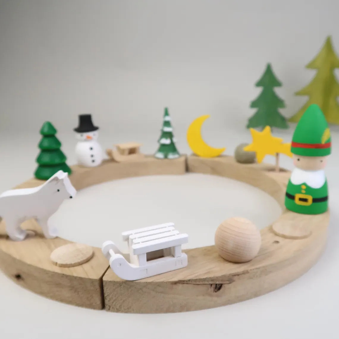 Steckfigur Schlitten