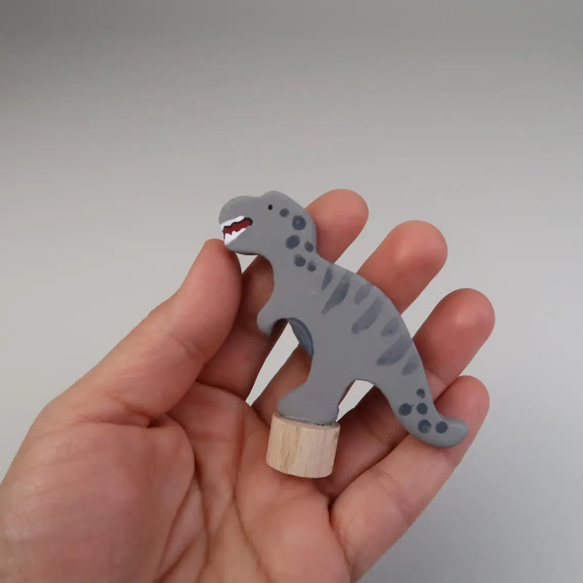 Steckfigur T-Rex grau