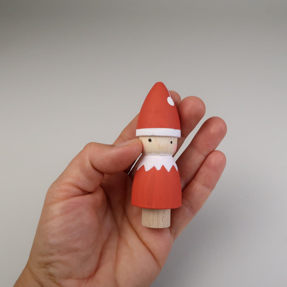 Steckfigur roter Wichtel