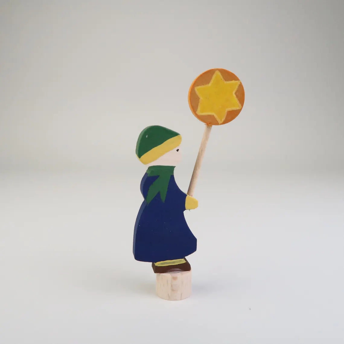 Steckfigur Laternenkind - Mädchen mit grünem Schal