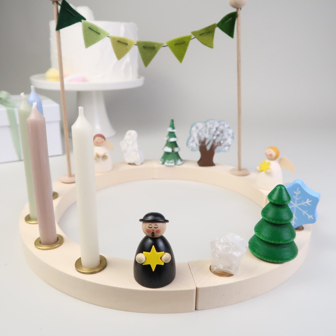 Steckfigur Engel mit Stern