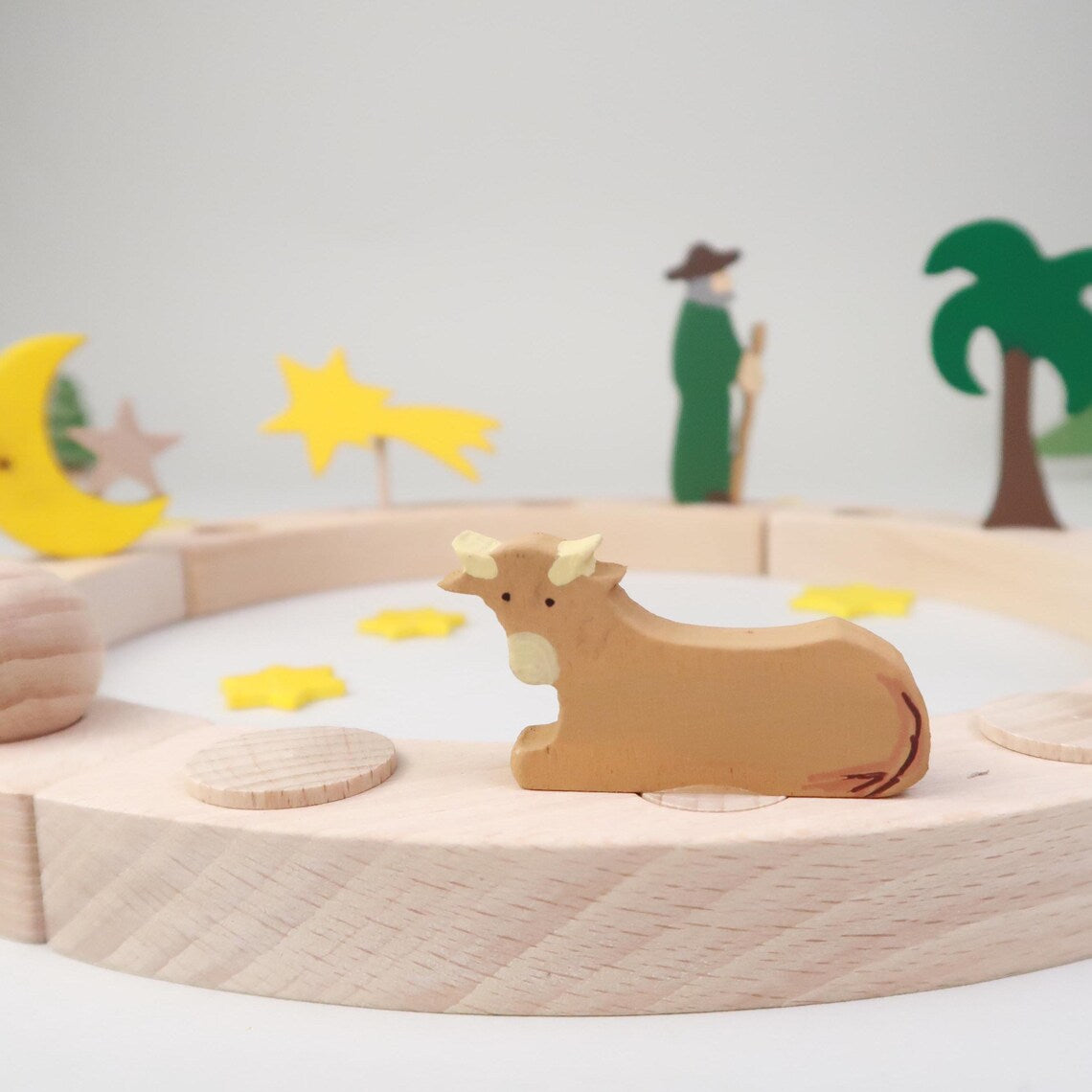 Steckfigur Liegender Ochse