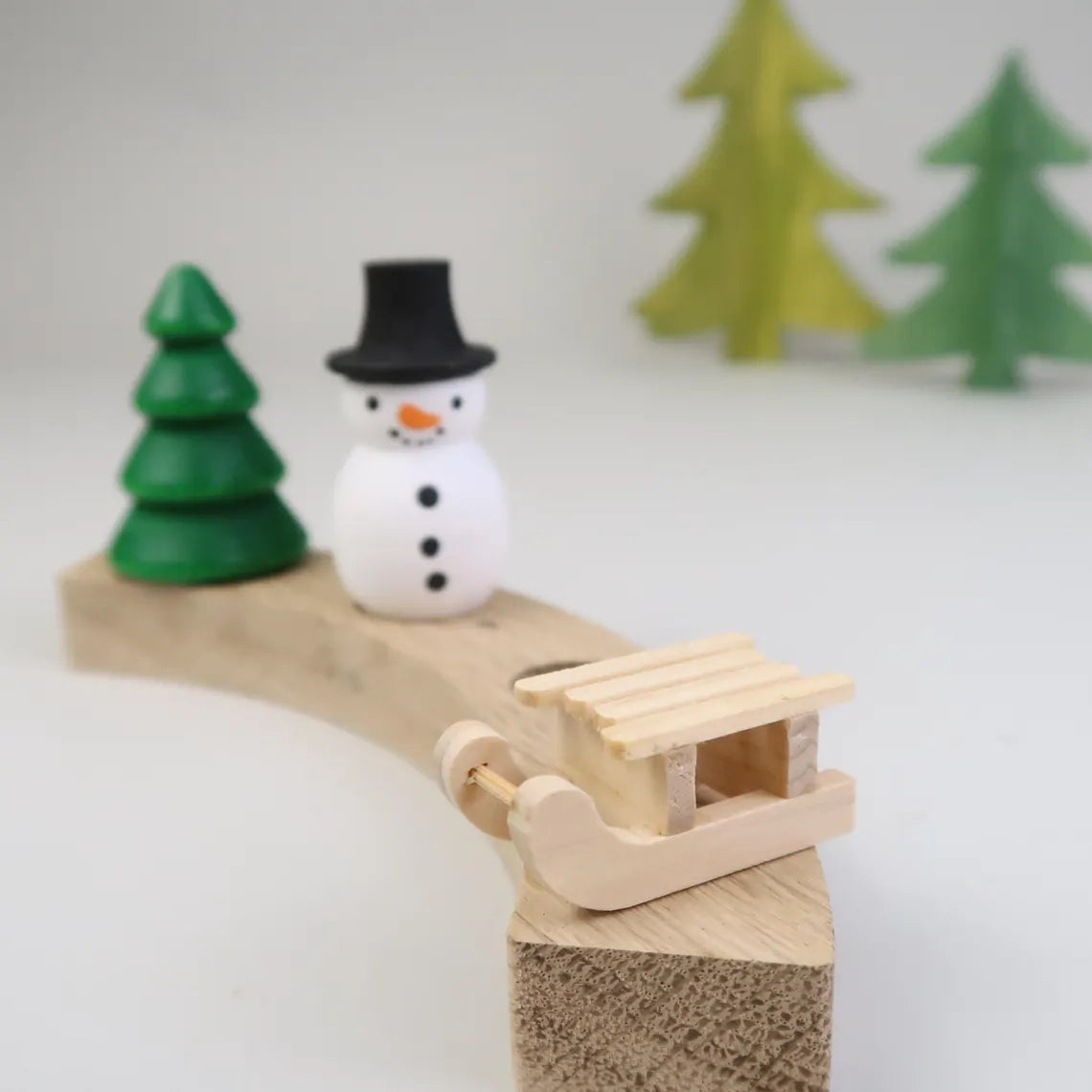 Steckfigur Schlitten