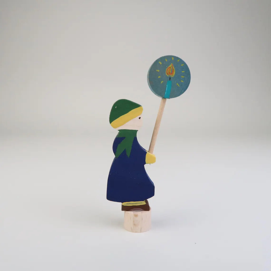 Steckfigur Laternenkind - Mädchen mit grünem Schal