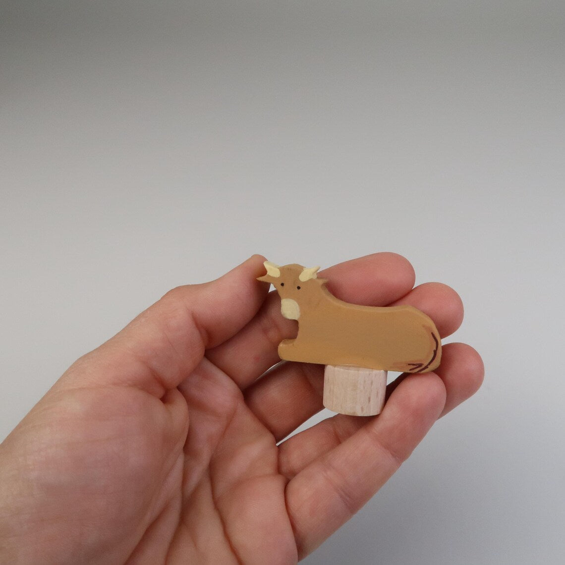 Steckfigur Liegender Ochse