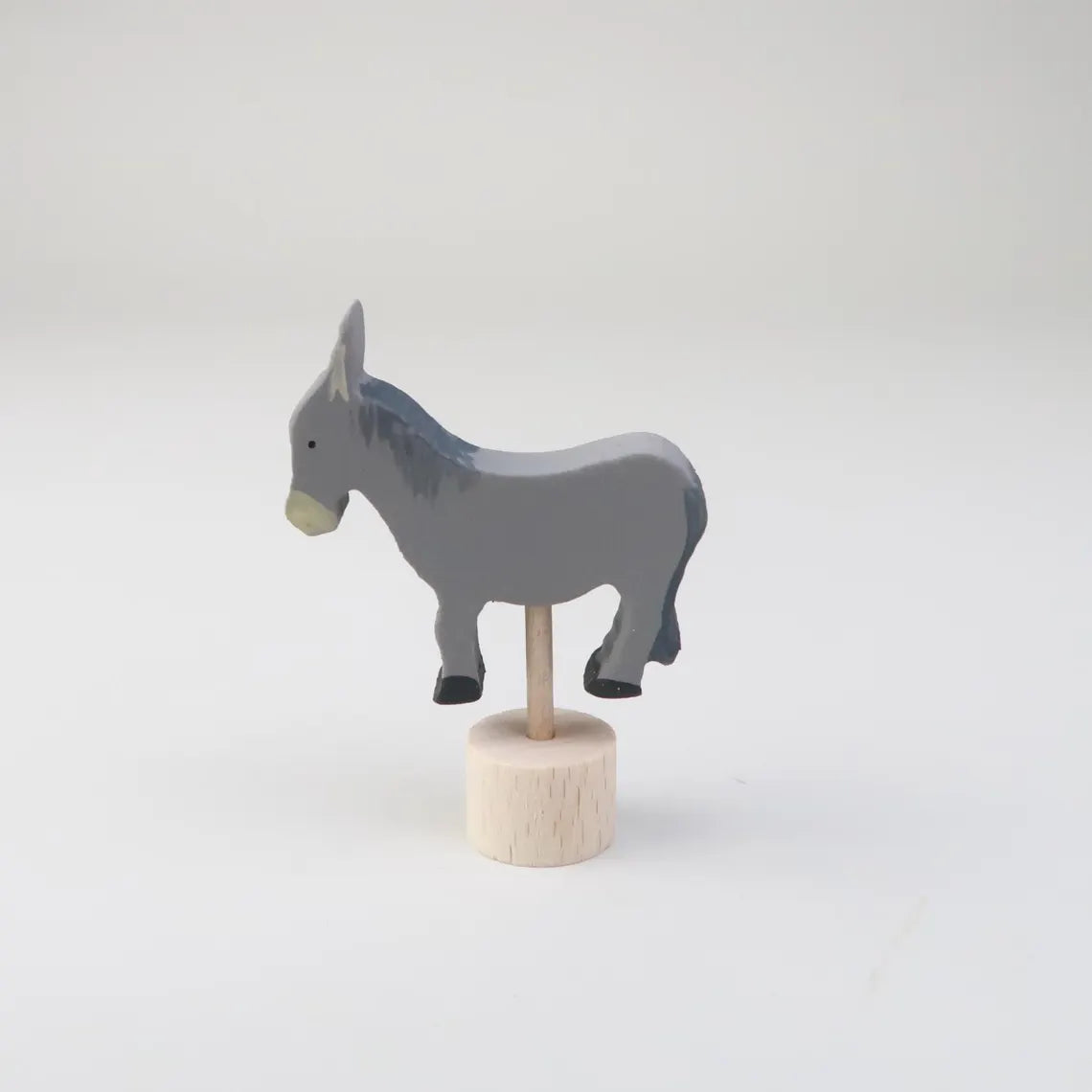 Steckfigur Grauer Esel