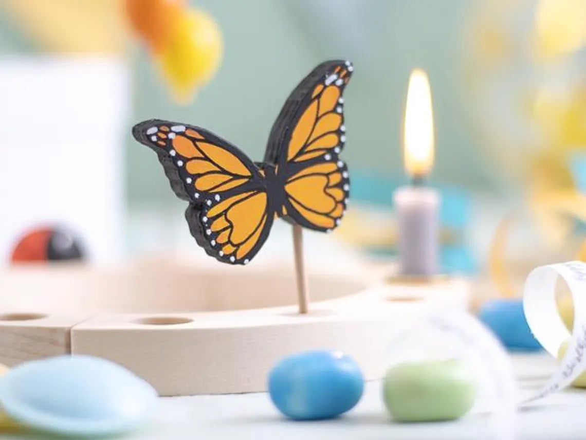 Steckfigur Schmetterling Monarchfalter