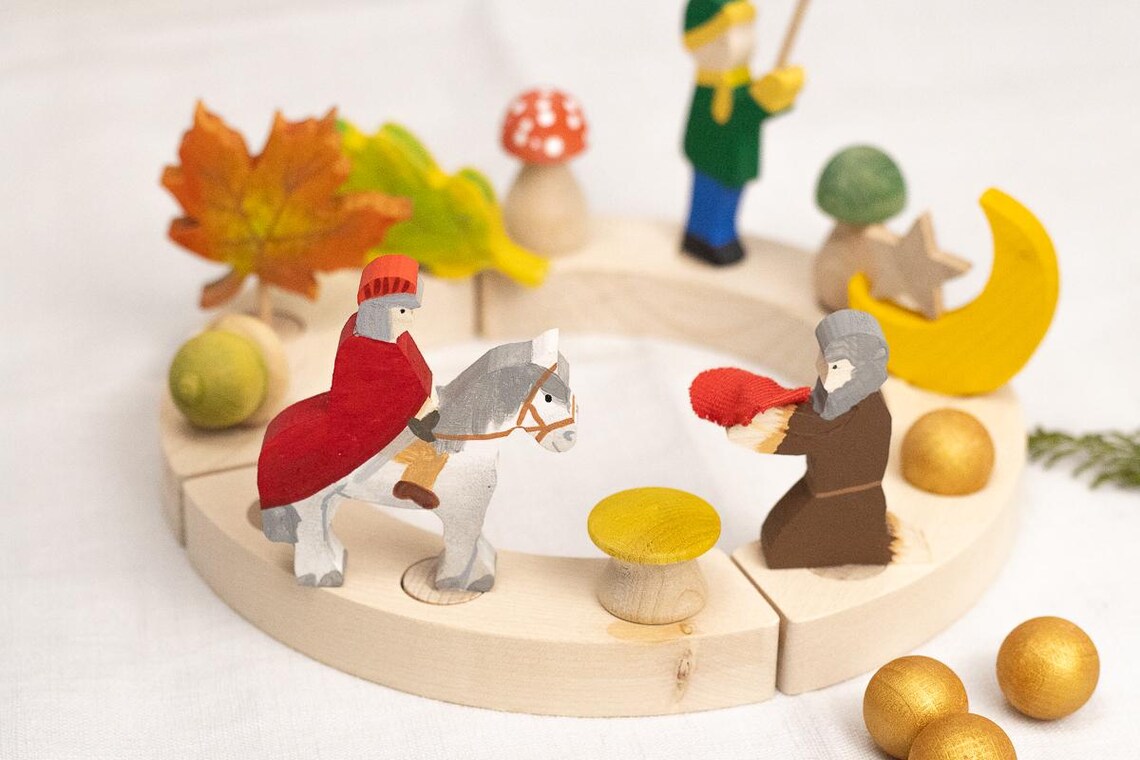 Steckfiguren Set Sankt Martin mit Bettler