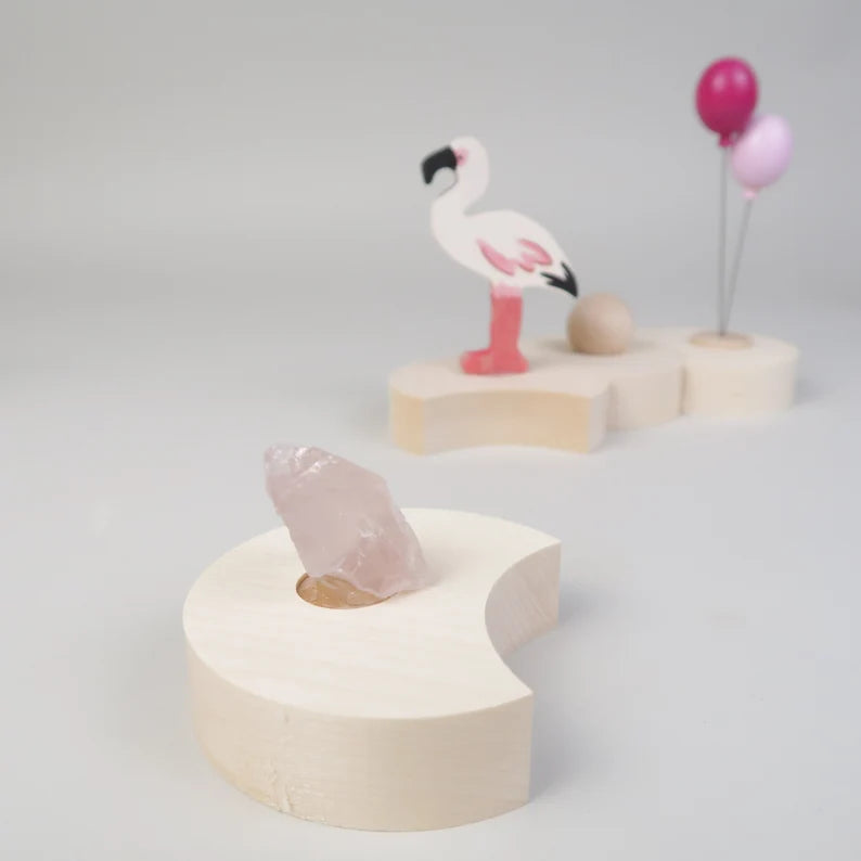 Steckfigur Edelstein - Rosenquartz