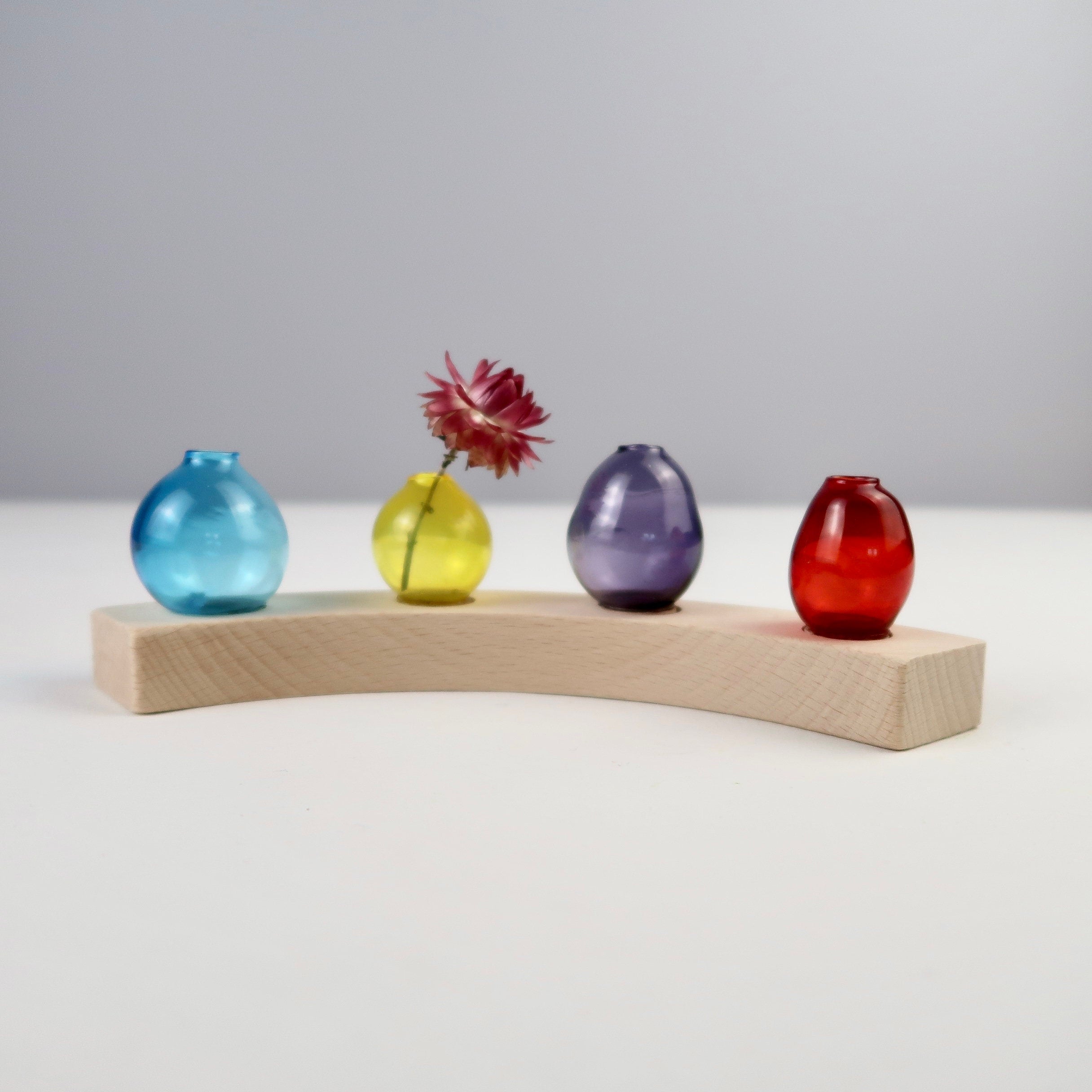 GRÜN - Bunte Mini Vase für den Geburtstagsring