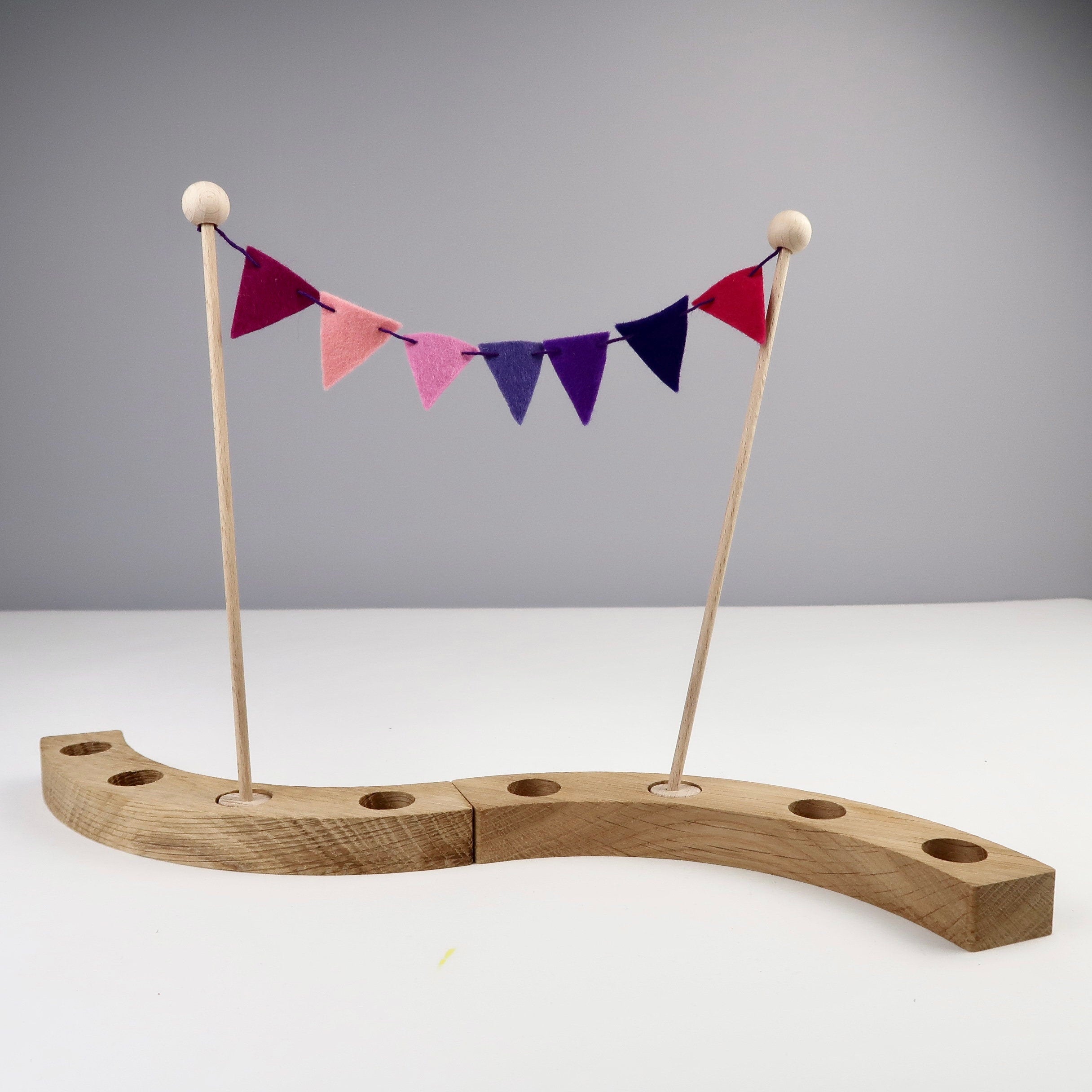 BEERE kurz - Bunte Wimpelkette aus Filz
