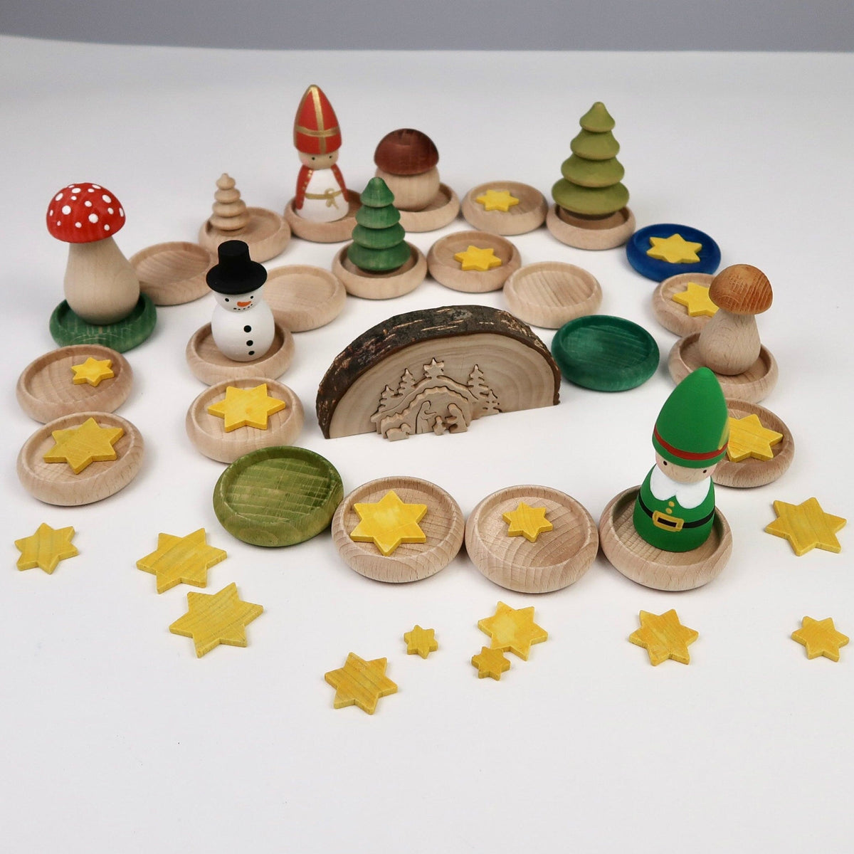 3er Pilzset für Adventsspirale
