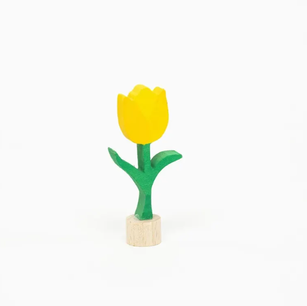 Steckfigur Tulpe gelb