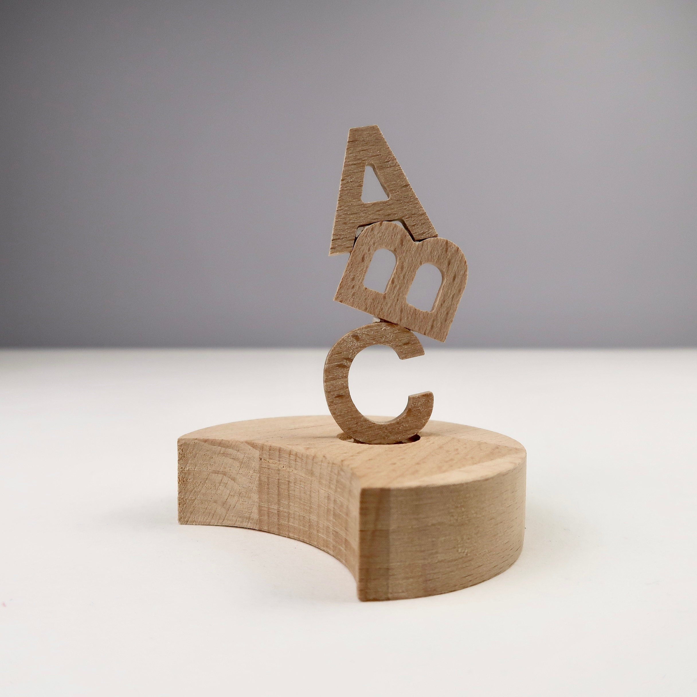 Steckfigur ABC-Schriftzug Einschulung
