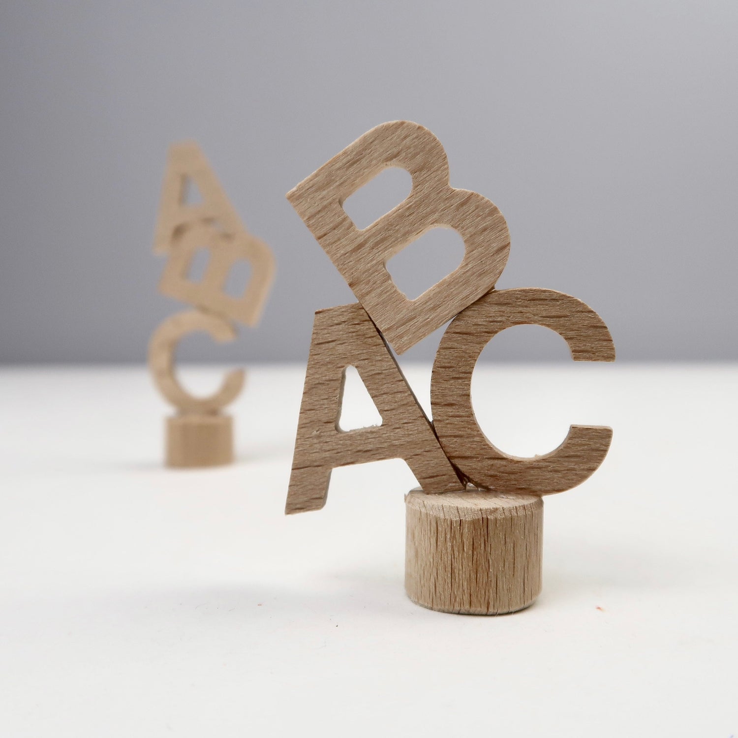 Steckfigur ABC-Schriftzug Einschulung - verteilt
