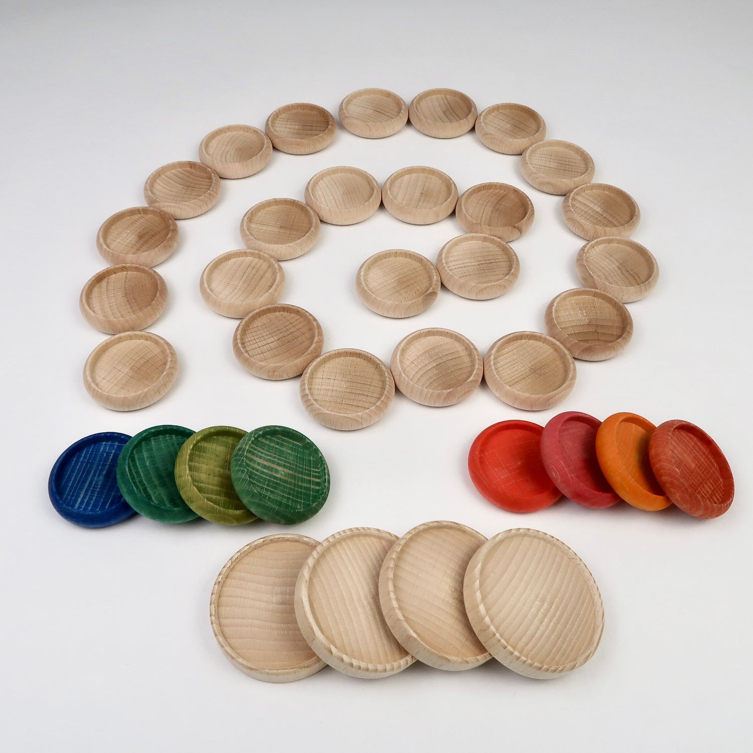 Adventsspirale Holz Weihnachten Waldorf Montessori