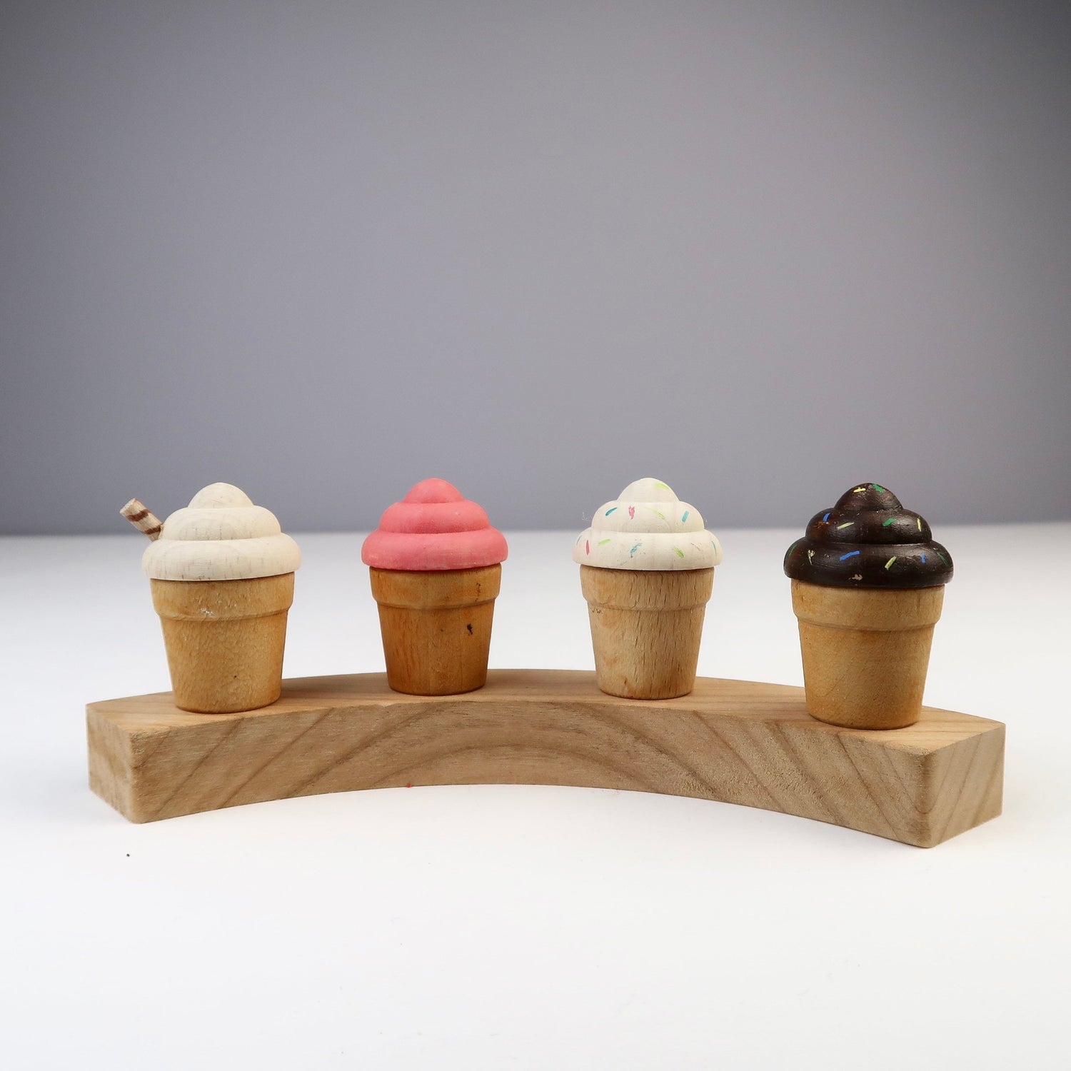 Steckfigur Eisbecher - Erdbeereis