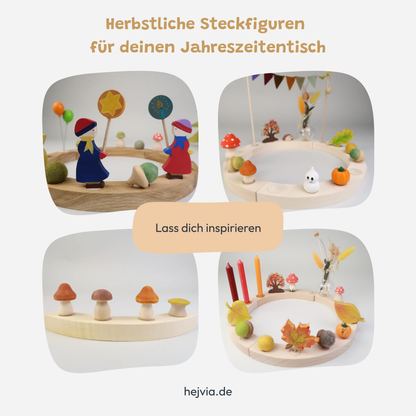 Steckfigur Herbstblatt Ahorn