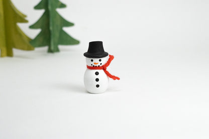 Steckfigur Schneemann mit Schal