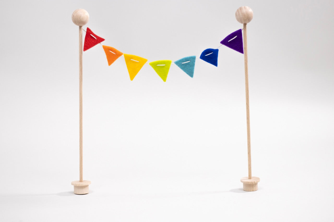 Bunte Regenbogen Wimpelkette