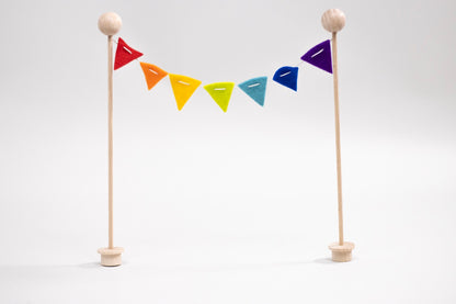 Bunte Regenbogen Wimpelkette