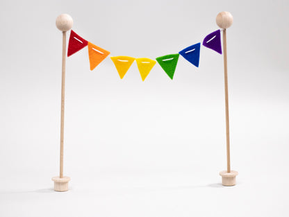 Bunte Regenbogen Wimpelkette