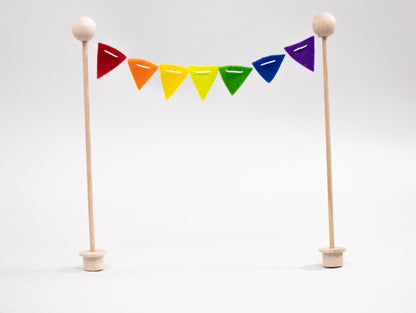 Bunte Regenbogen Wimpelkette