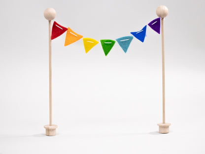 Bunte Regenbogen Wimpelkette