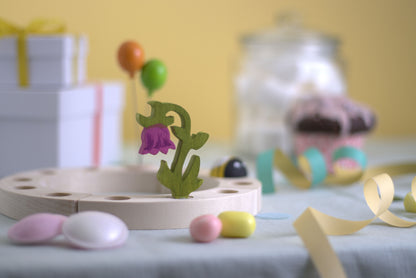 Steckfigur Glockenblume pink