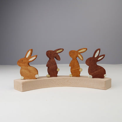Steckfigur Hase - dunkelbraun