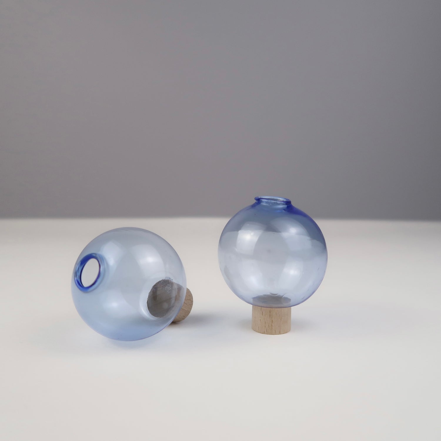 HELLBLAU - Bunte Mini Vase für den Geburtstagsring