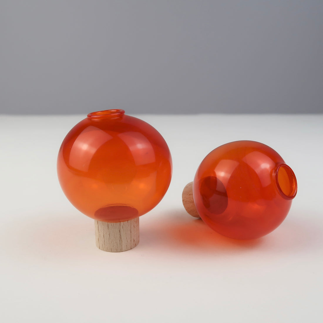 ORANGE - Bunte Mini Vase für den Geburtstagsring