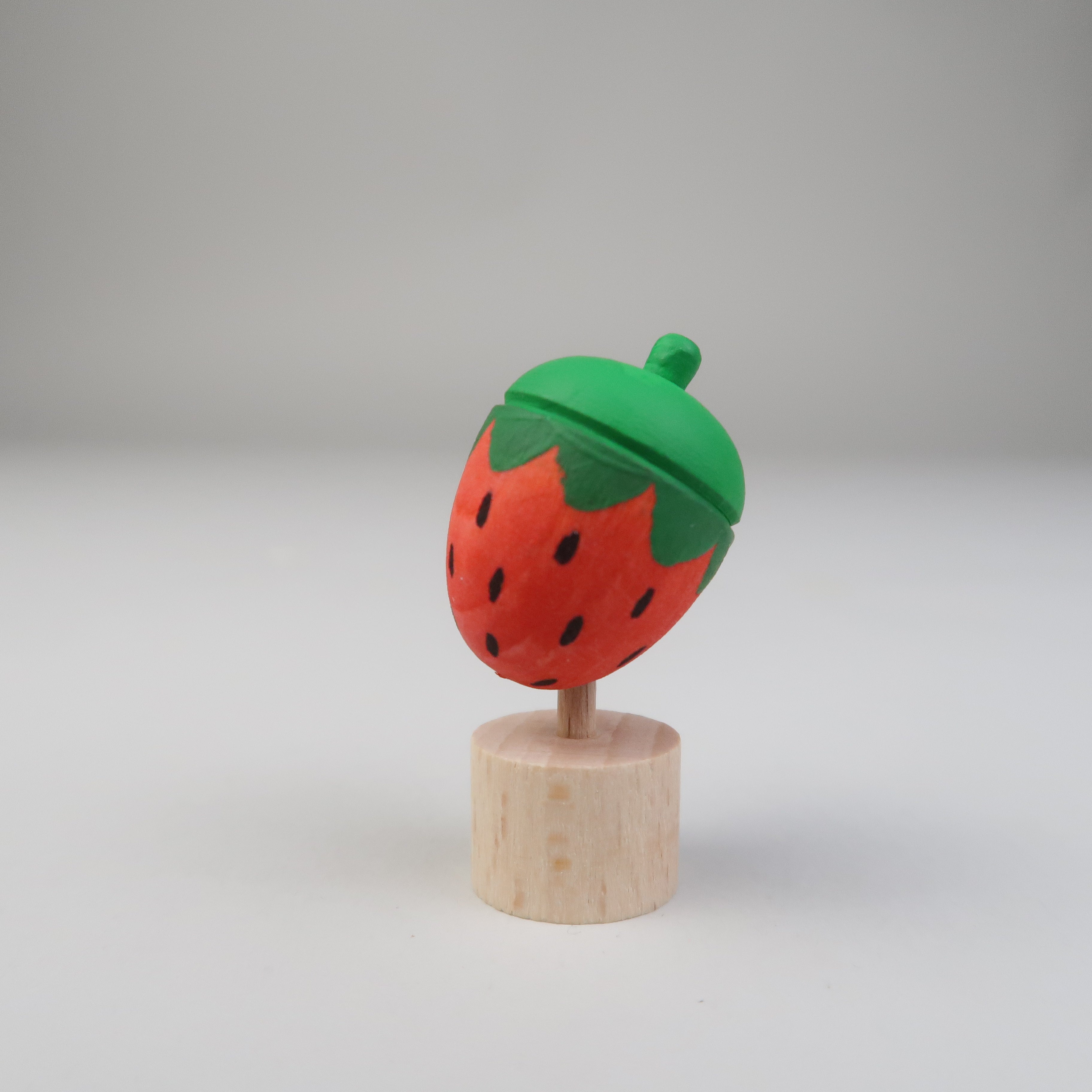 Steckfigur runde Erdbeere