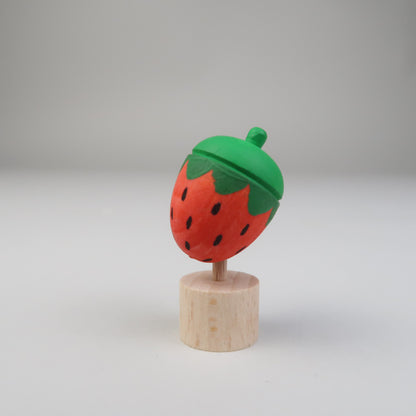 Steckfigur runde Erdbeere