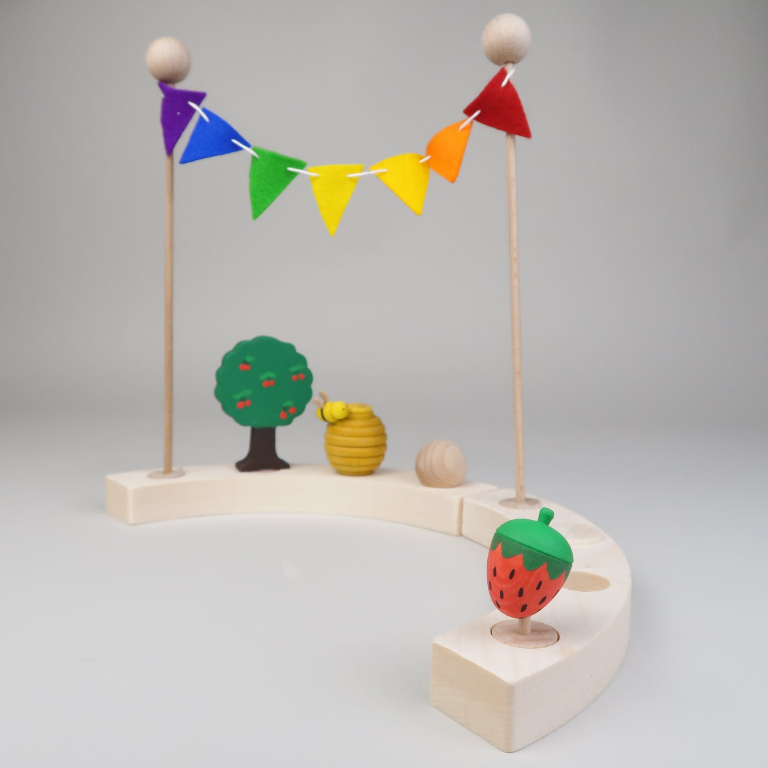 Steckfigur runde Erdbeere