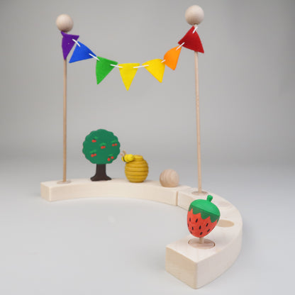 Steckfigur runde Erdbeere