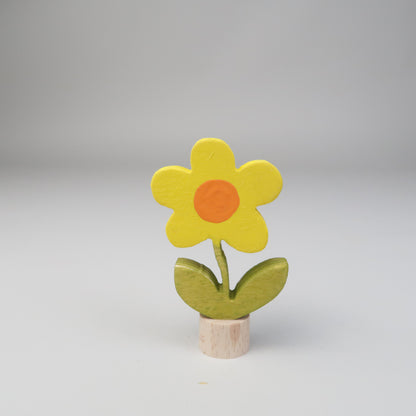 Steckfigur Sommerblume gelb