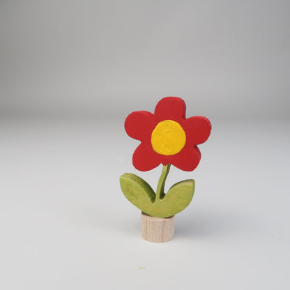Steckfigur Sommerblume rot