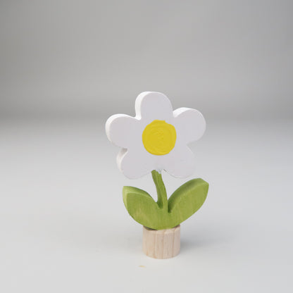 Steckfigur Sommerblume weiß