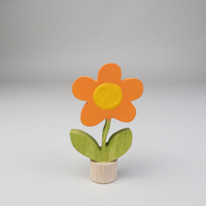 Steckfigur Sommerblume orange