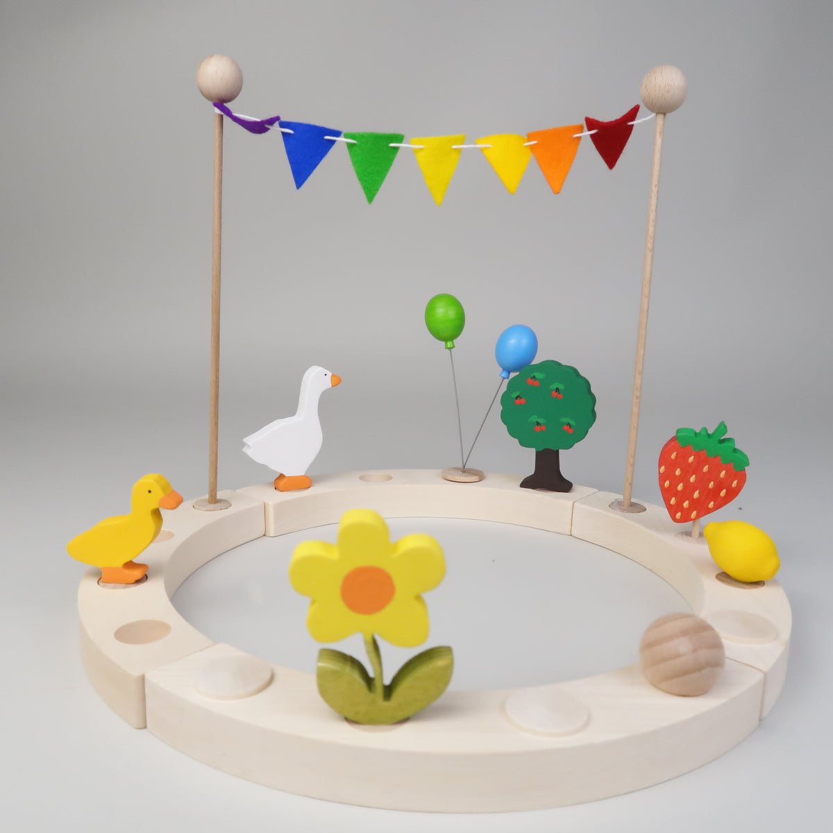 Steckfigur Sommerblume gelb