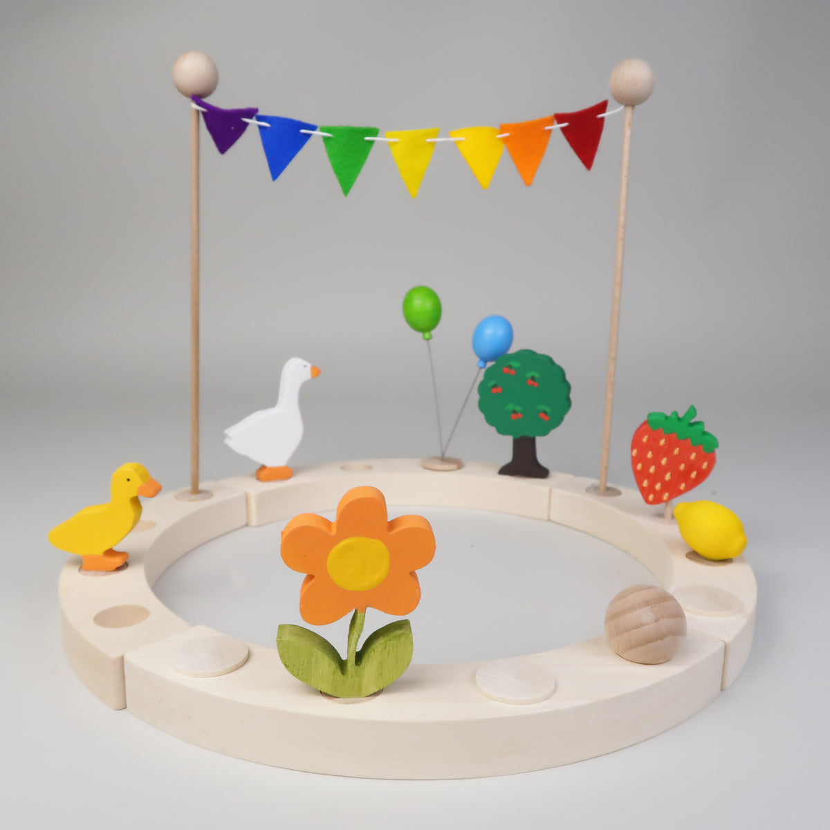 Steckfigur Sommerblume orange