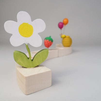 Steckfigur Sommerblume weiß