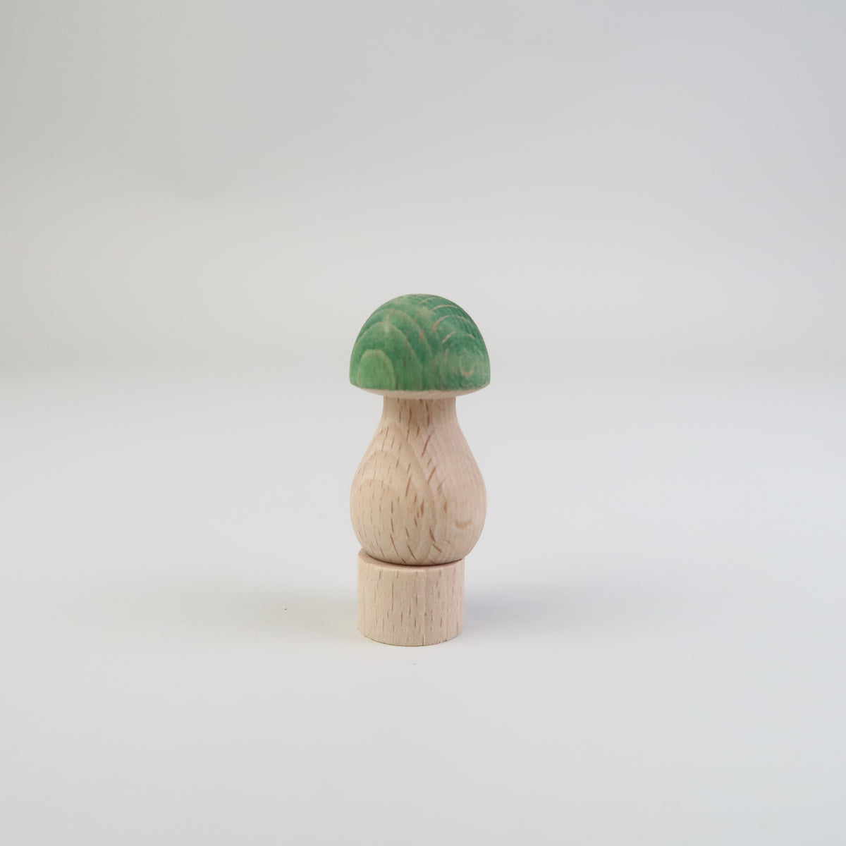 Steckfiguren Pilz grün - rund
