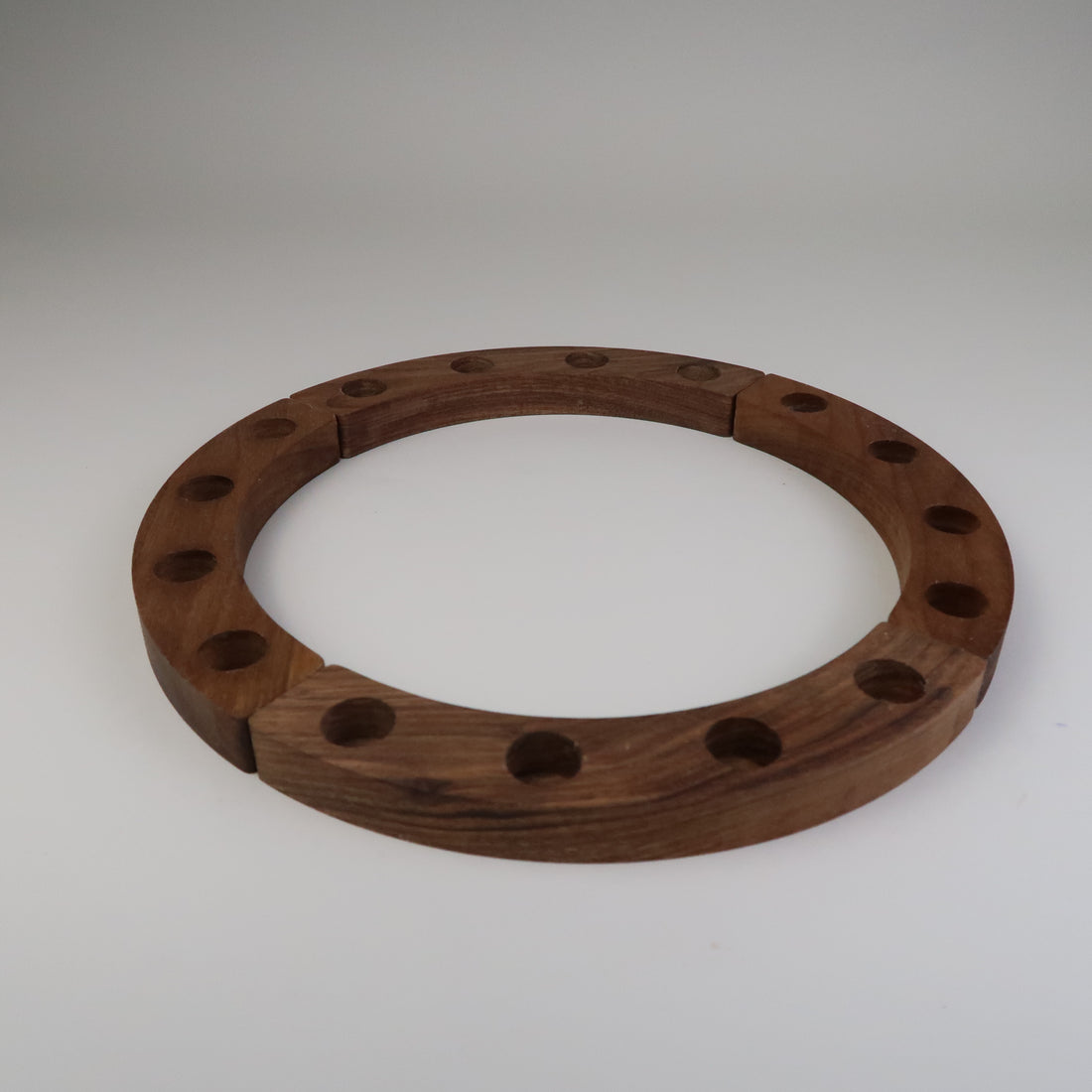 Großer Geburtstagskranz aus Nussbaumholz