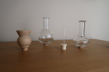 Holzvase für den Geburtstagsring