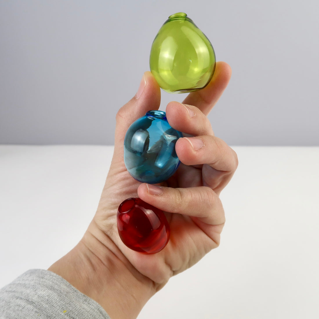 GRÜN - Bunte Mini Vase für den Geburtstagsring