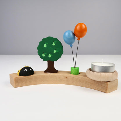 Teelichthalter aus Holz