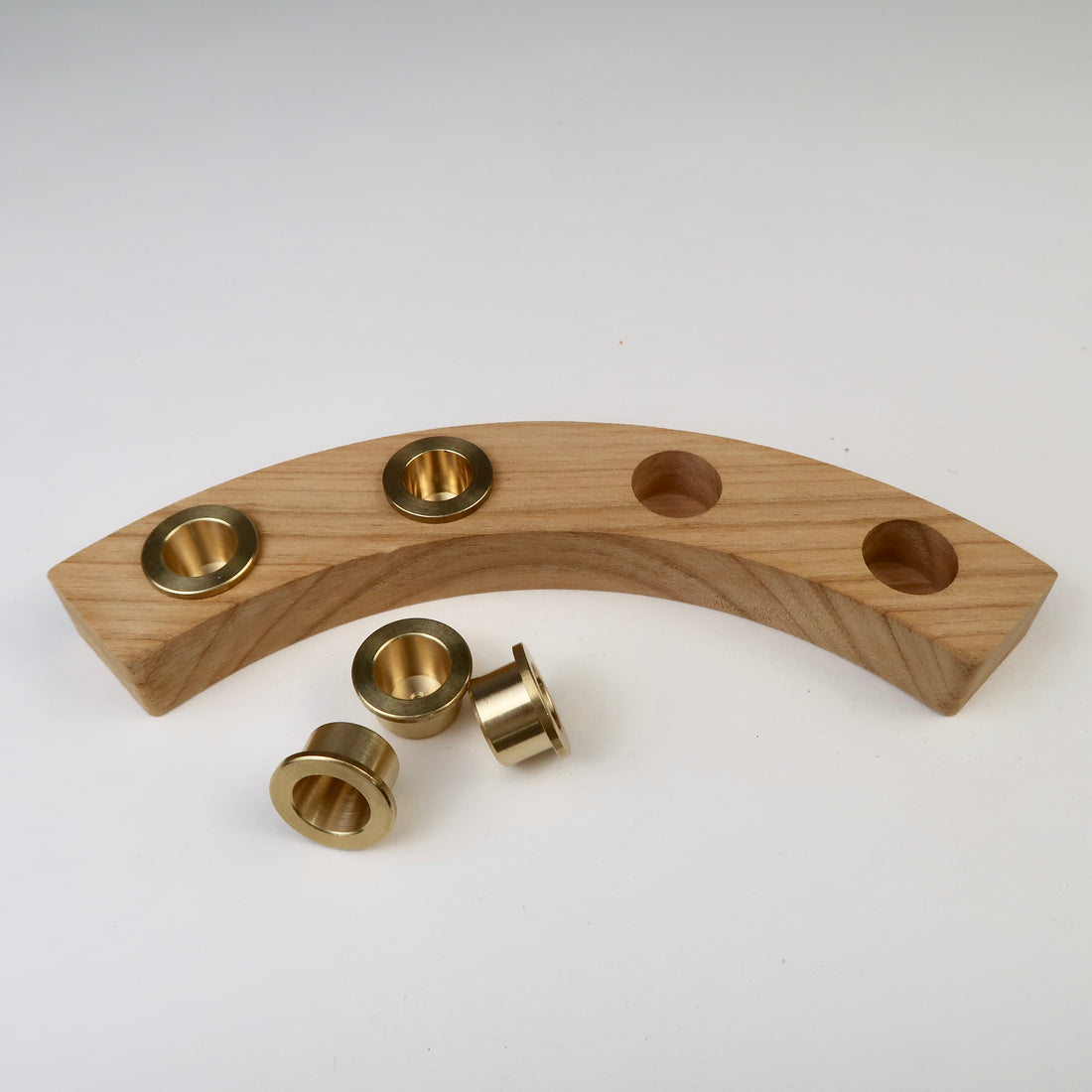 Kerzenhalter Einsatz Messing für Geburtstagsring