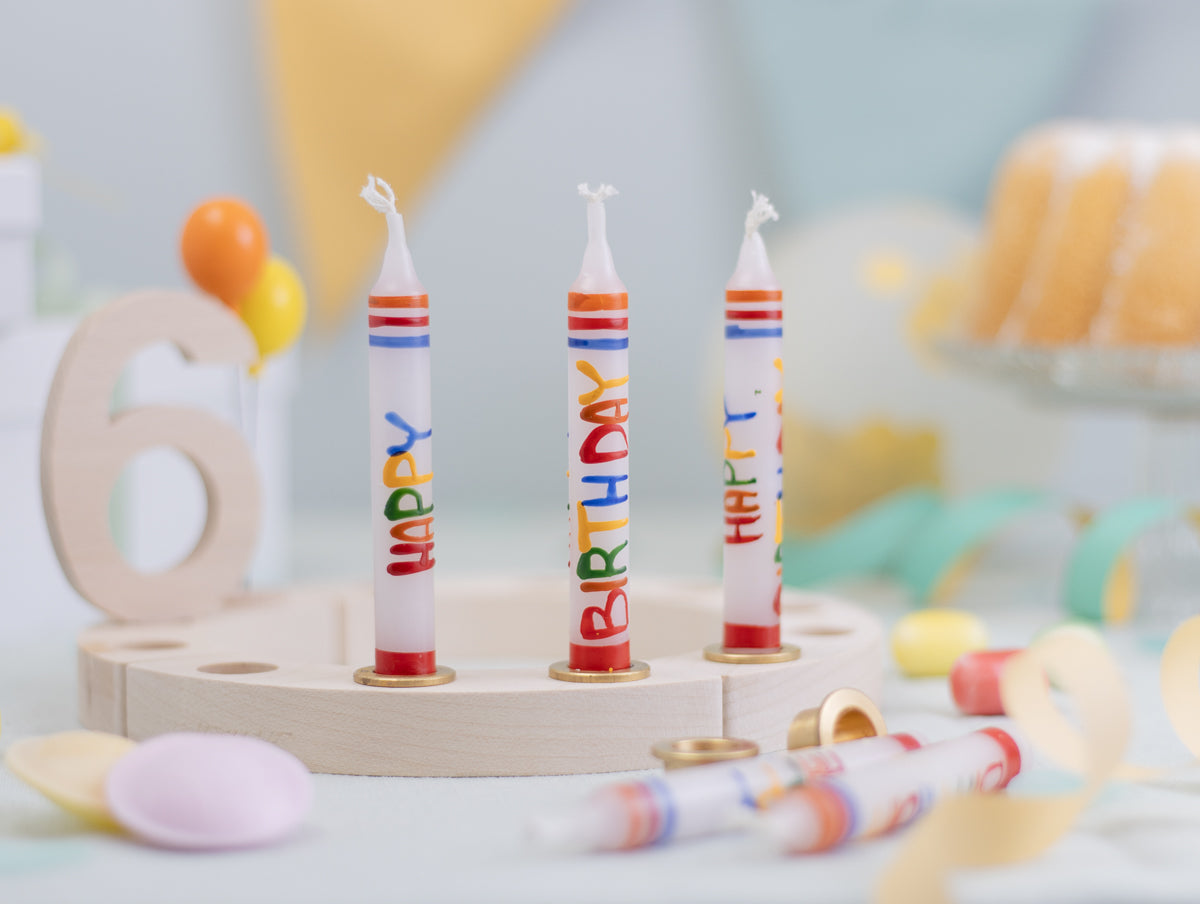 Geburtstagskerze Schriftzug Happy Birthday